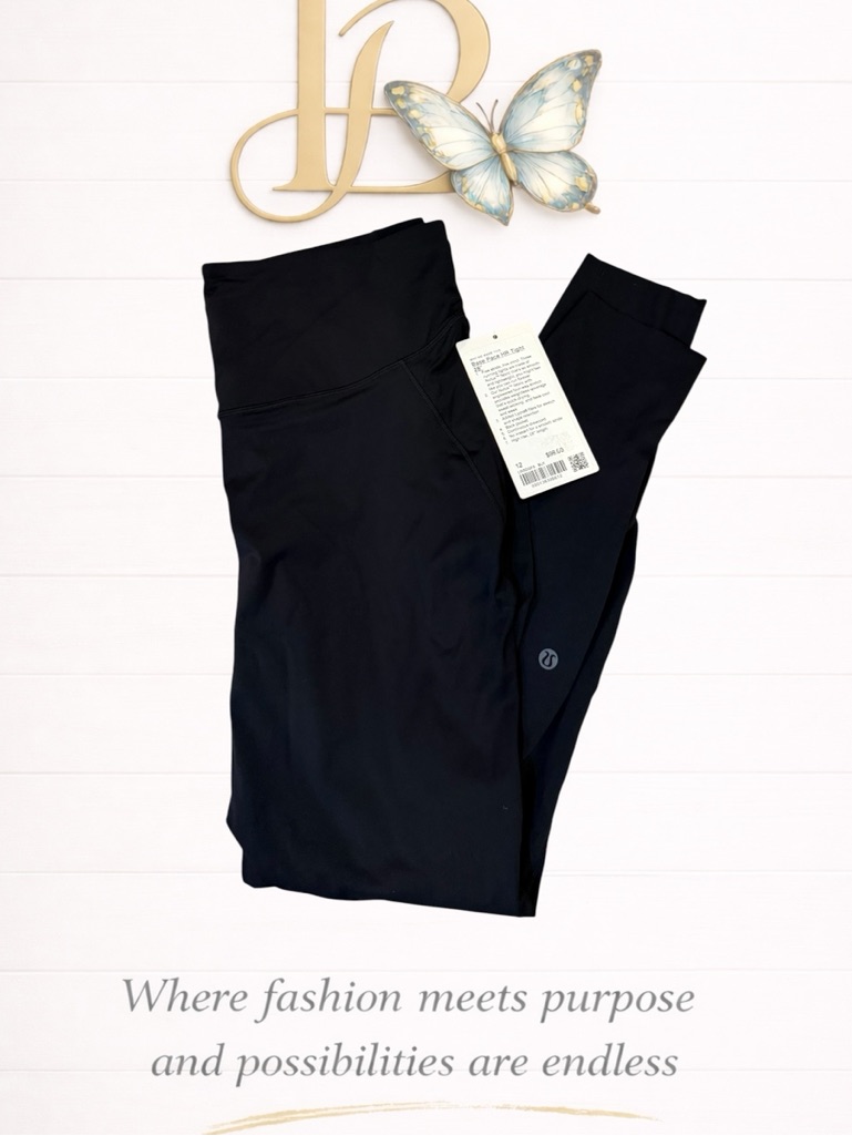 Lululemon Base Pace Size 12 Black Leggings
